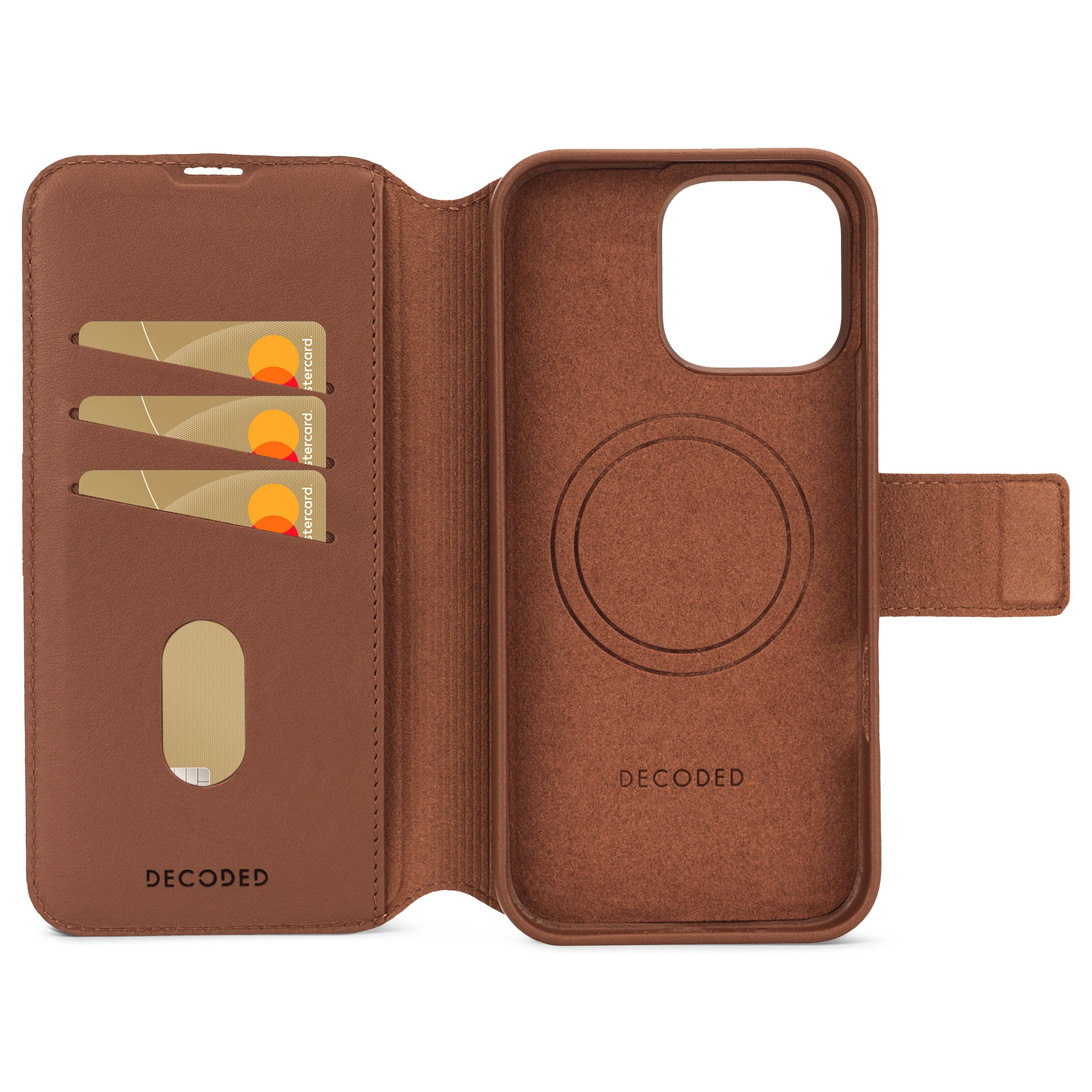 Decoded Leather Detachable Wallet Apple iPhone 16 Pro Max Tan