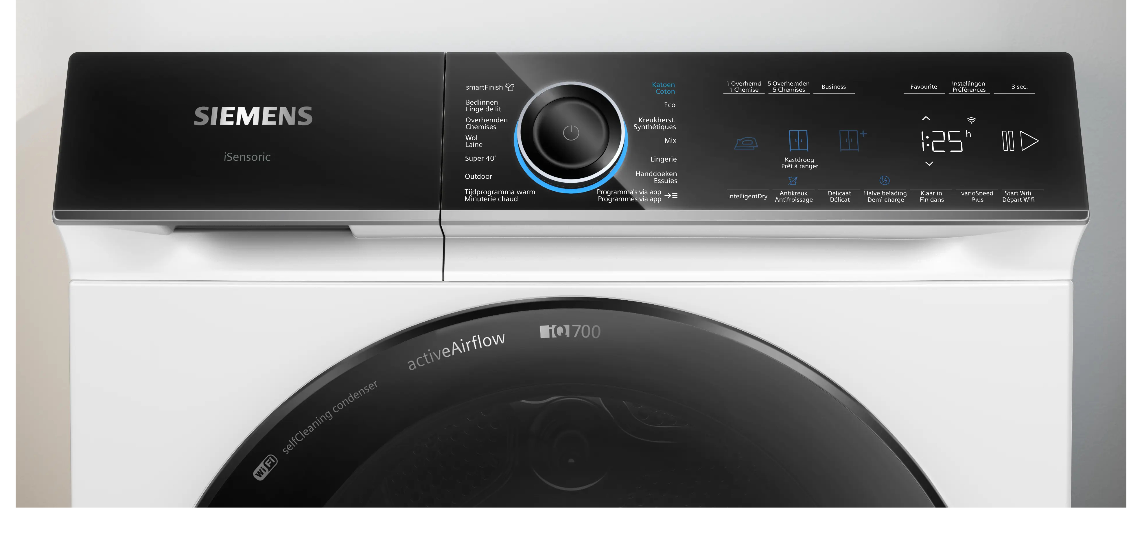 Siemens iQ700 WR47B2C5FG wasdroger Vrijstaand Voorbelading 9 kg Wit