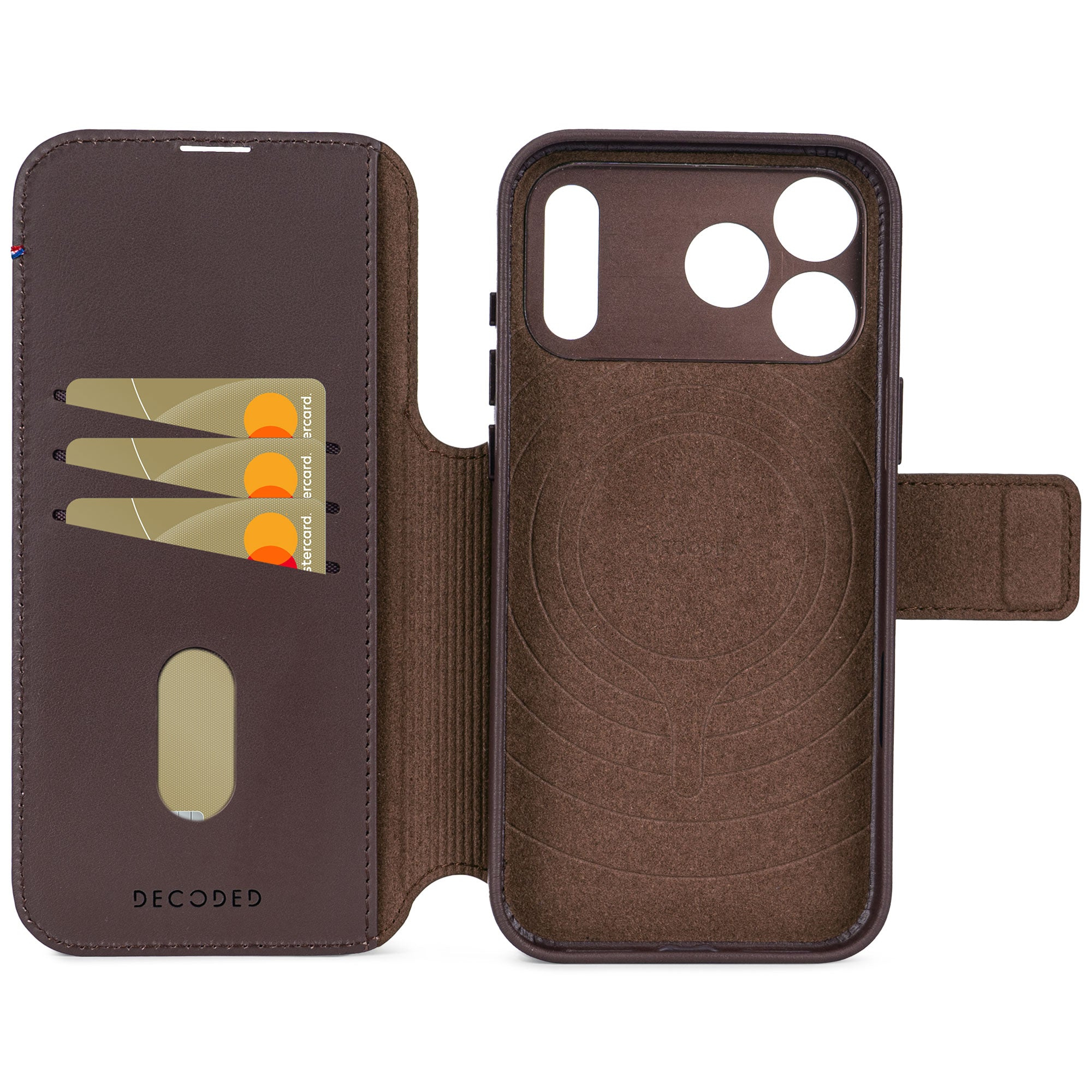 Decoded Leather Detachable Wallet Apple iPhone 18 Pro / 17 Pro Chocolate Brown