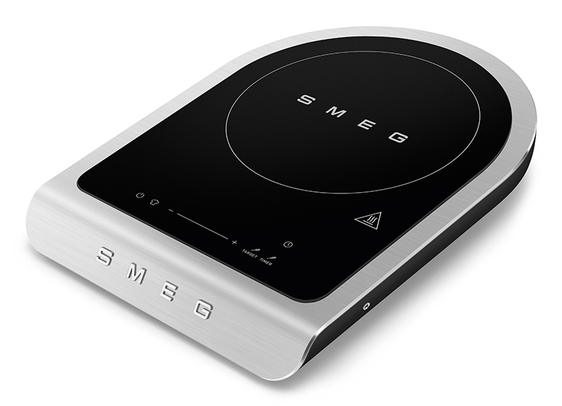 Smeg PIC01BLMEU plaque Noir, Gris Comptoir Plaque avec zone à induction 1 zone(s)