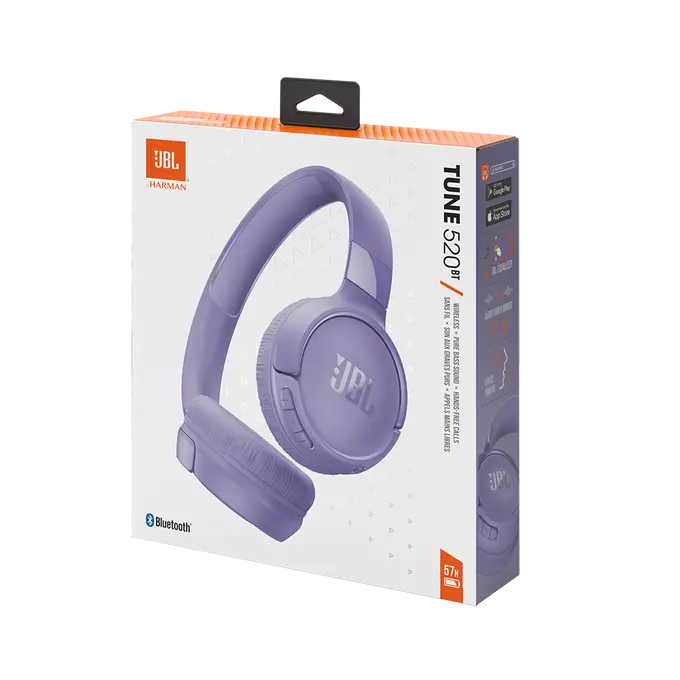 Hoofdtelefoon JBL Tune 520 BT paars