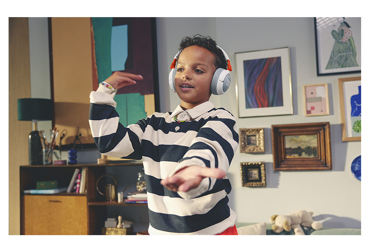 Hoofdtelefoon JBL JR470NC wit