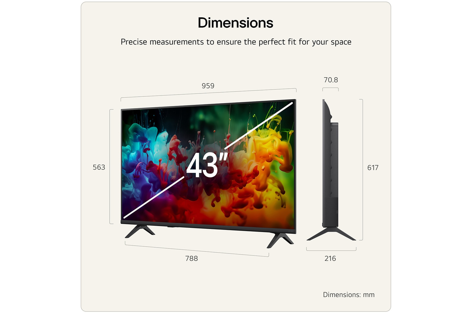 QNED TV LG 43QNED72B6B / webOS
