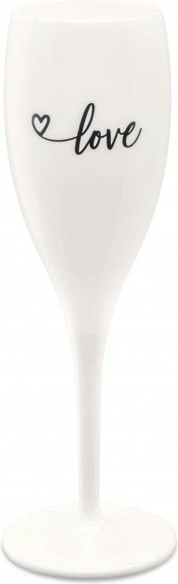 Glas KOZIOL 3439525 Cheers Love 2.0 White 100ml
