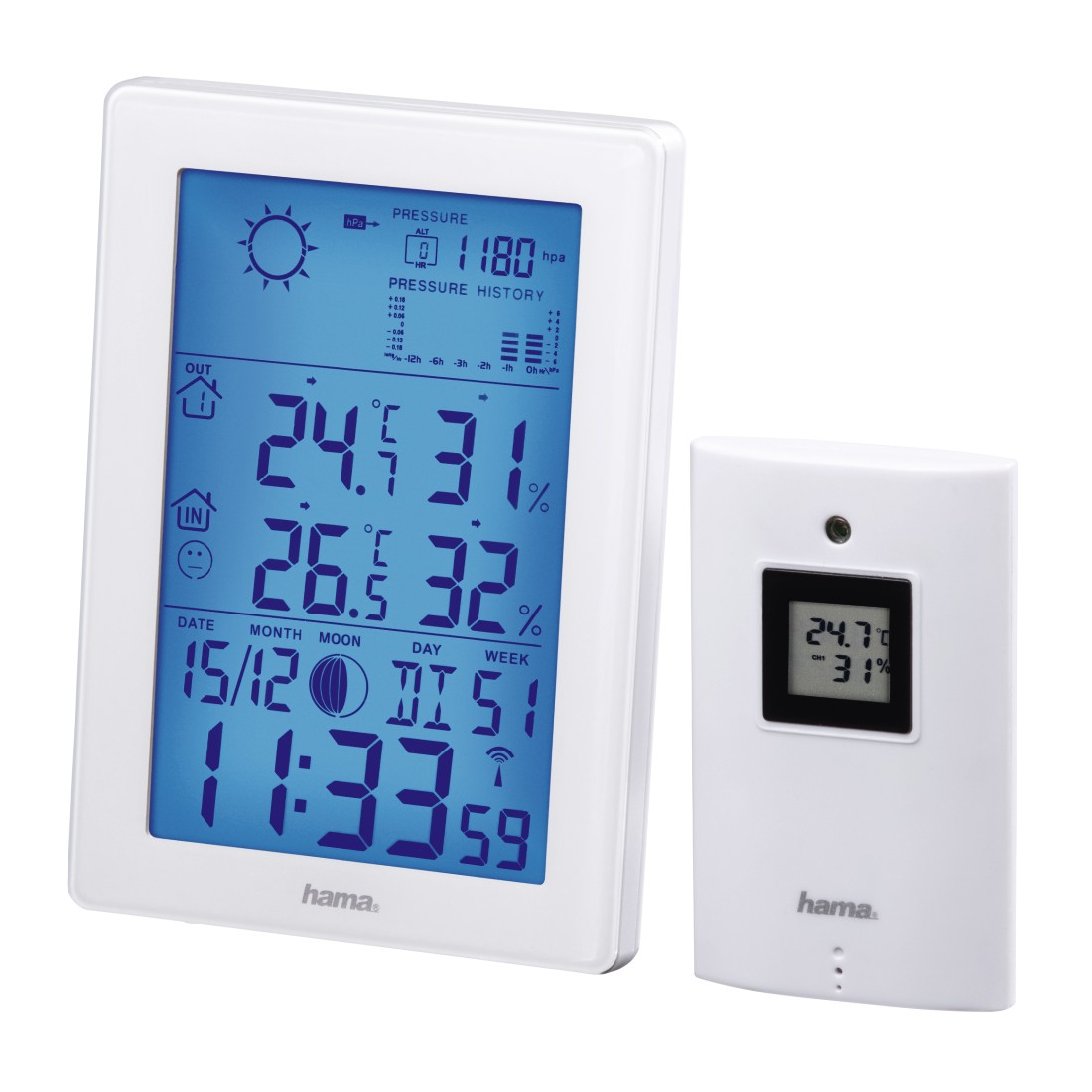 Hama Station météo EWS-3200, blanche