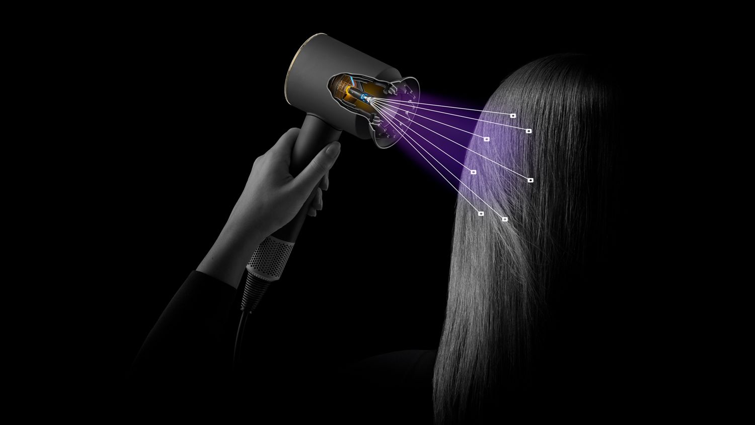 Dyson Supersonic Nural Curly+Coily haardroger 1600 W Amber