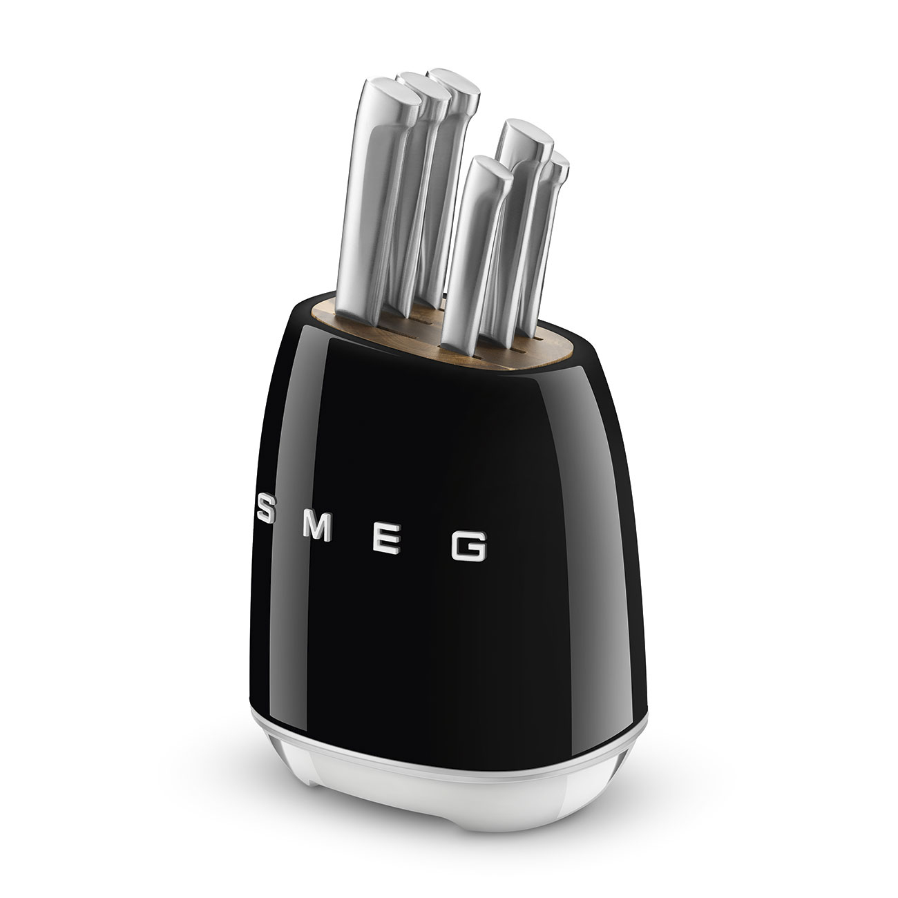 Messenblok SMEG KBSF02BL met 6 RVS-messen / zwart