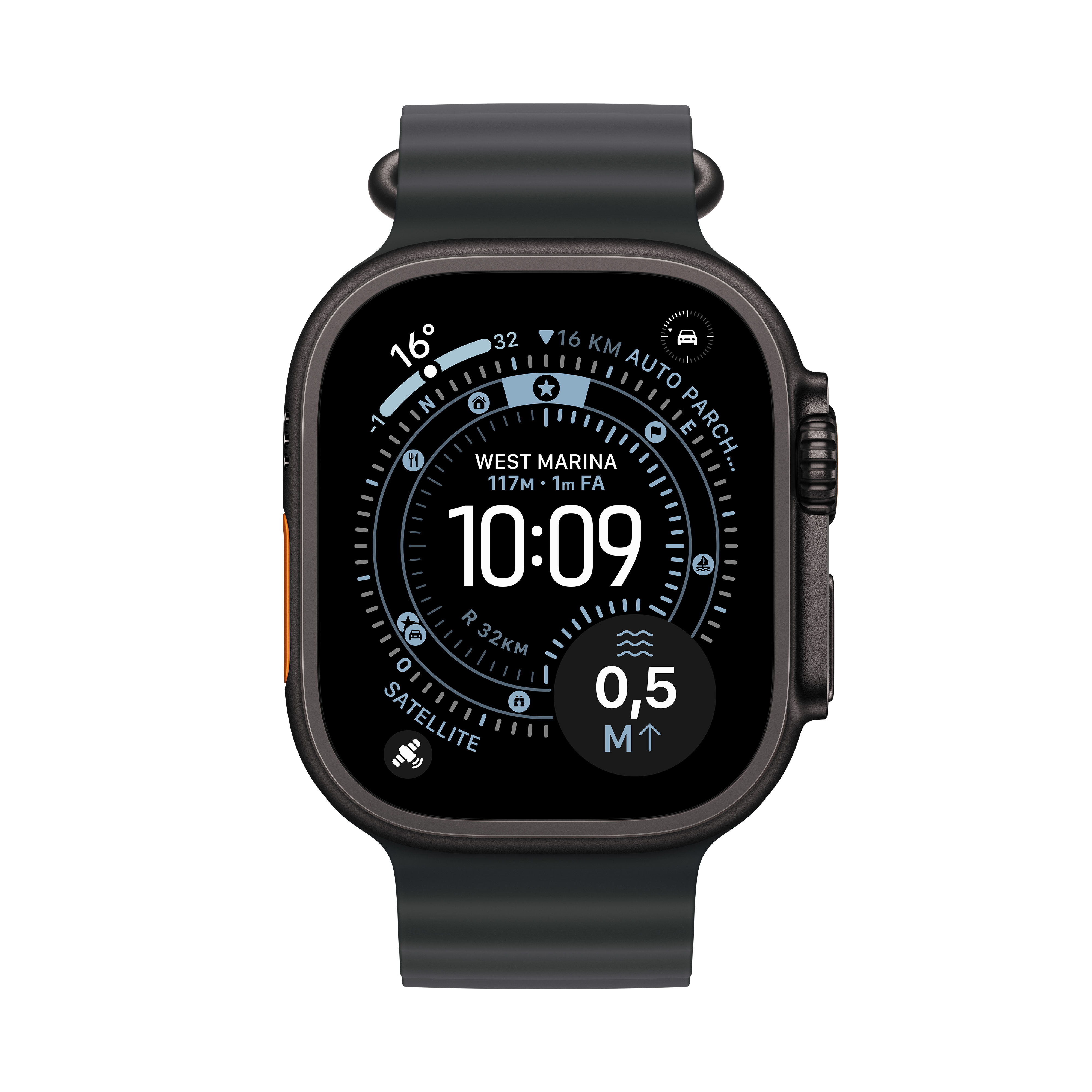 Smartwatch Apple Watch Ultra 3 49MM - Black Titanium Case - Black Ocean Band