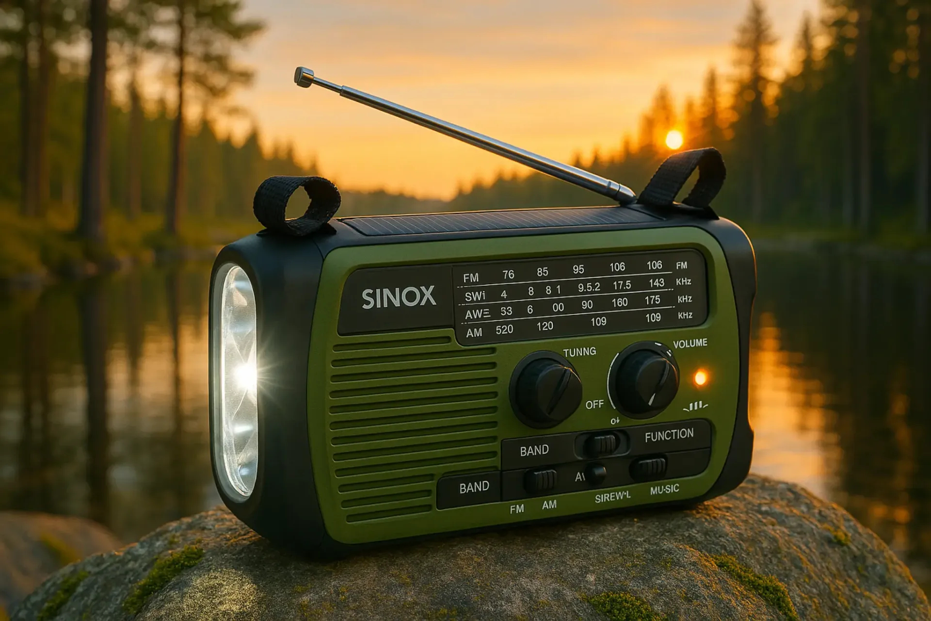 FM/AM radio SINOX SXL5500 groen