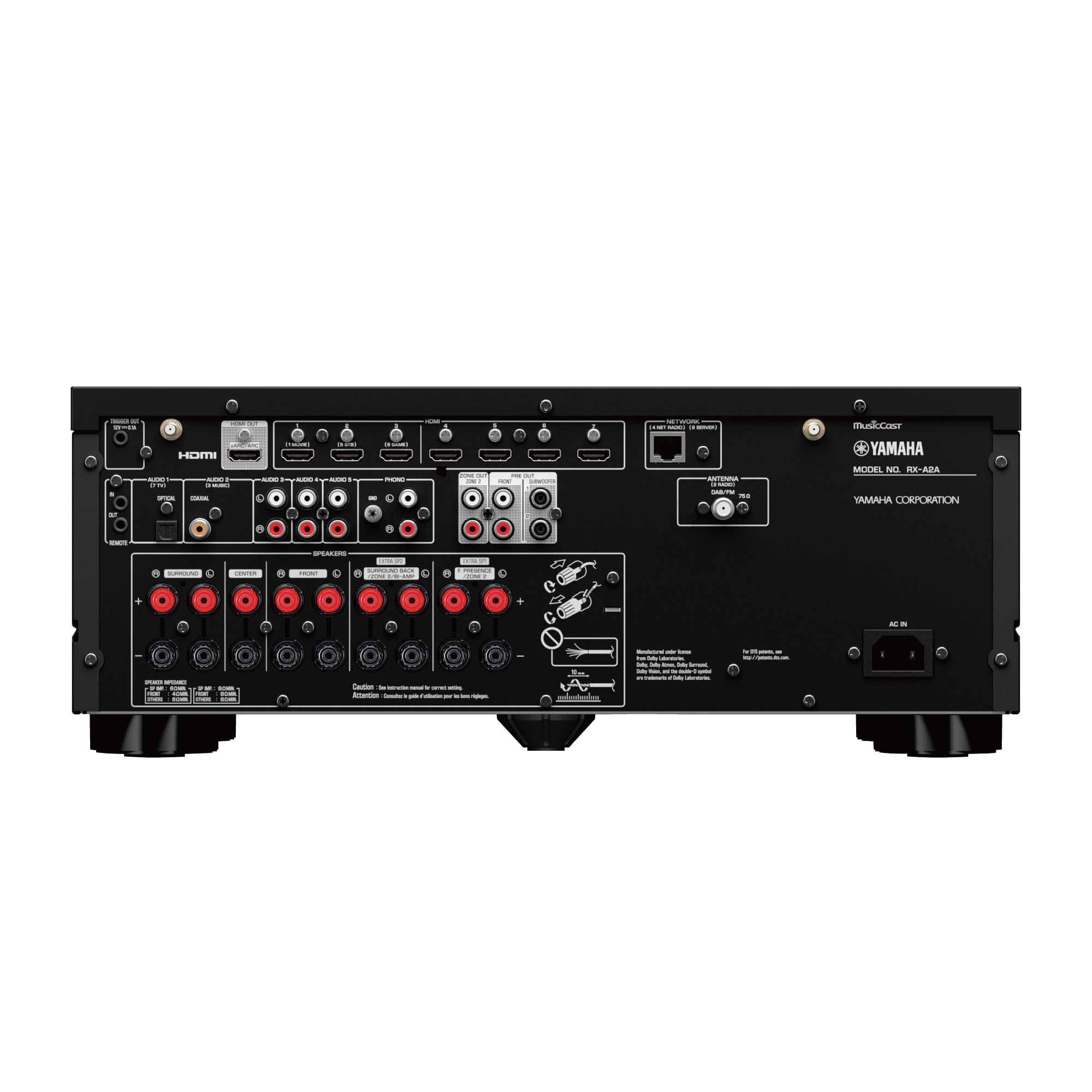 AV Receiver YAMAHA RX-A2A zwart