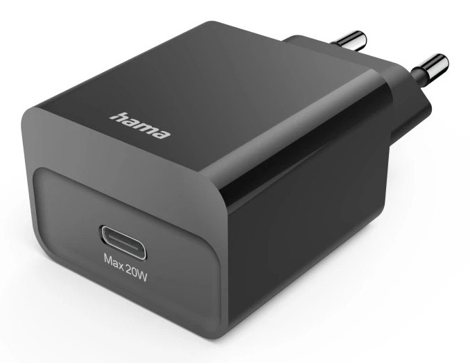 Hama Snellader, USB-C, PD, 20 W, zwart