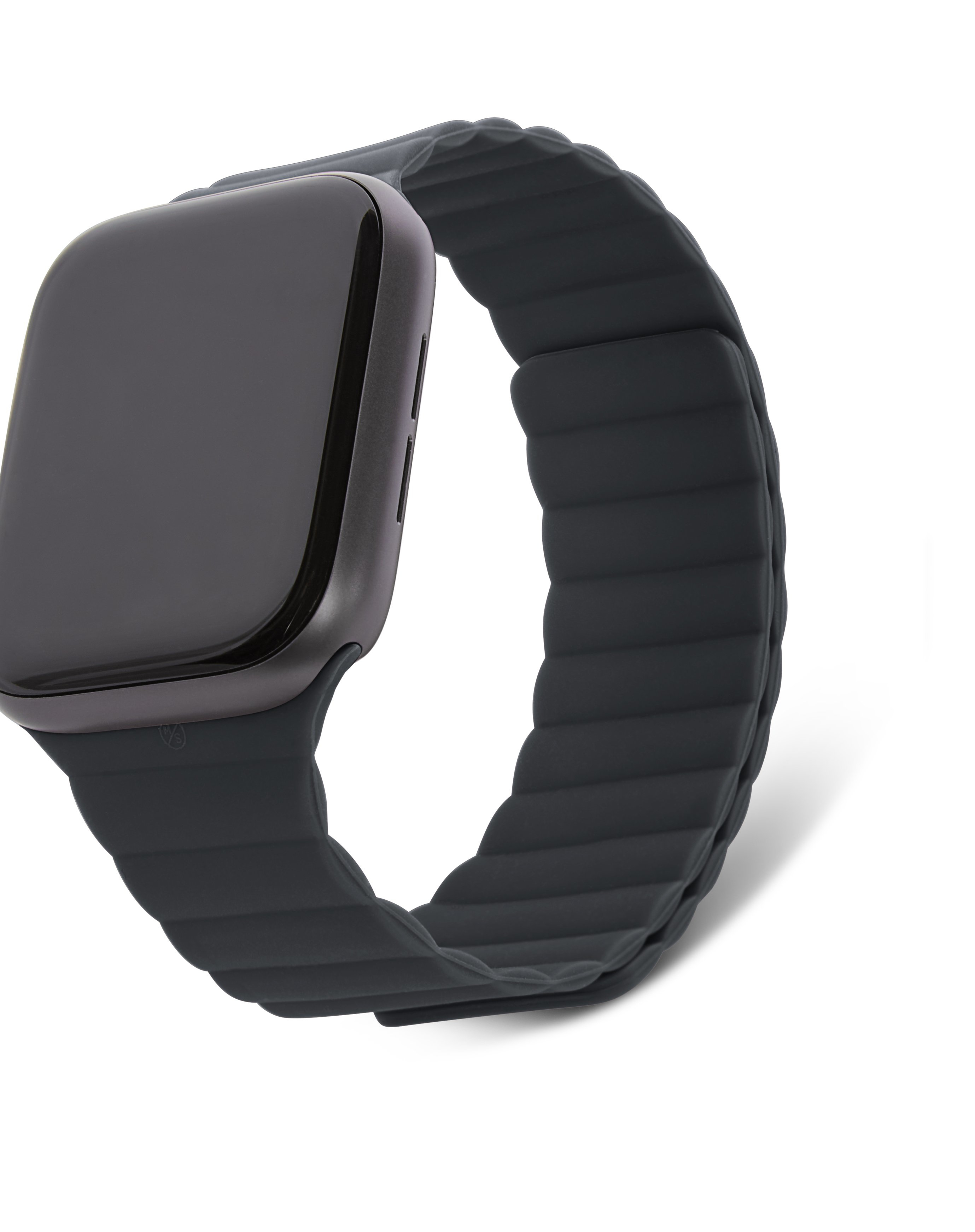 Decoded Apple watch 44mm/42mm, silicone magnetic traction strap, charcoal