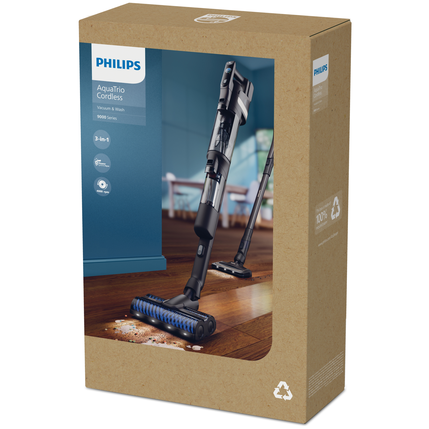 Steelstofzuiger PHILIPS XW9465/11 AquaTrio / PerfectCare 9000-serie / Wet & Dry Steelstofzuiger PHILIPS XW9465/11 AquaTrio / PerfectCare 9000-serie / Wet & Dry