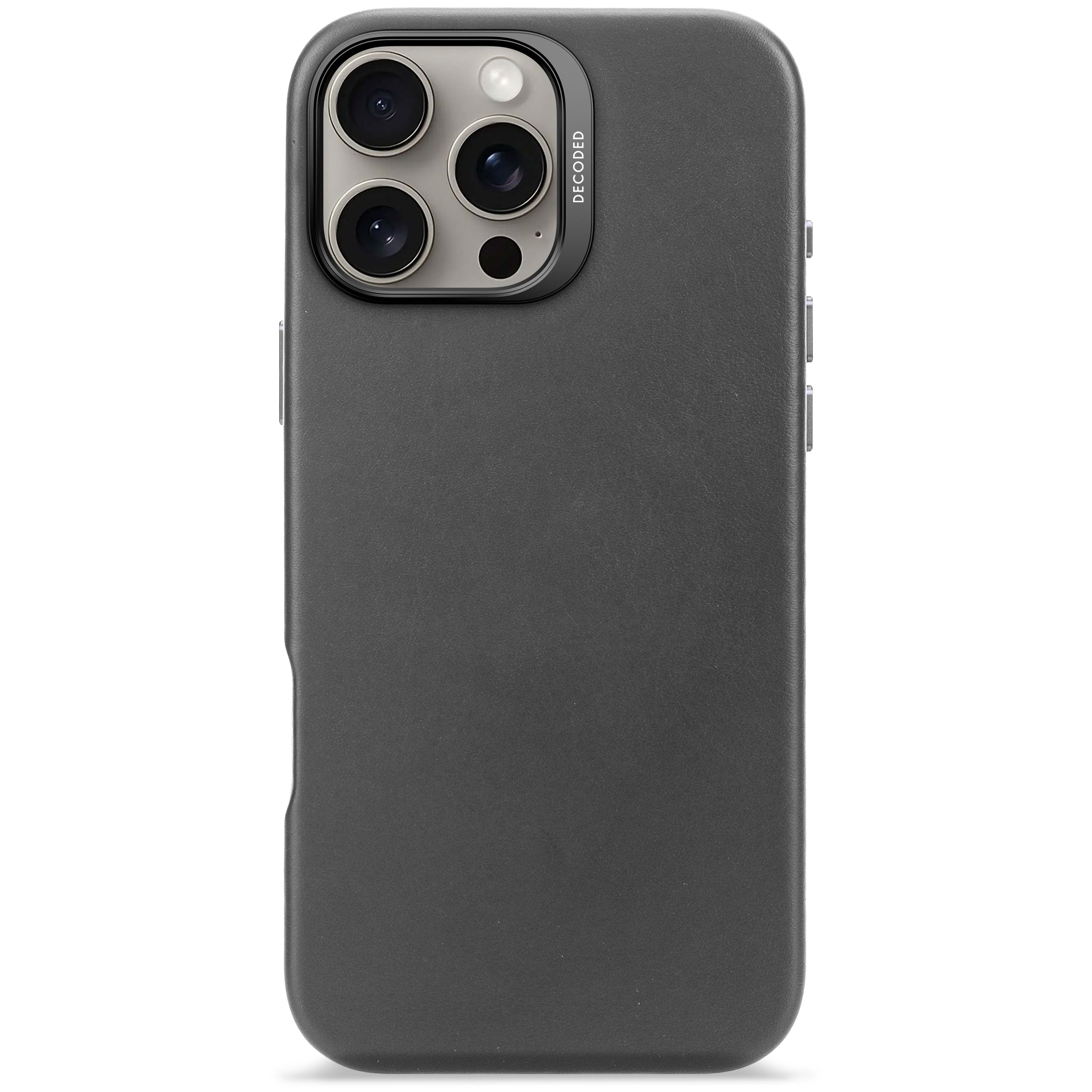 Decoded Leather Backcover Apple iPhone 16 Pro Max Black
