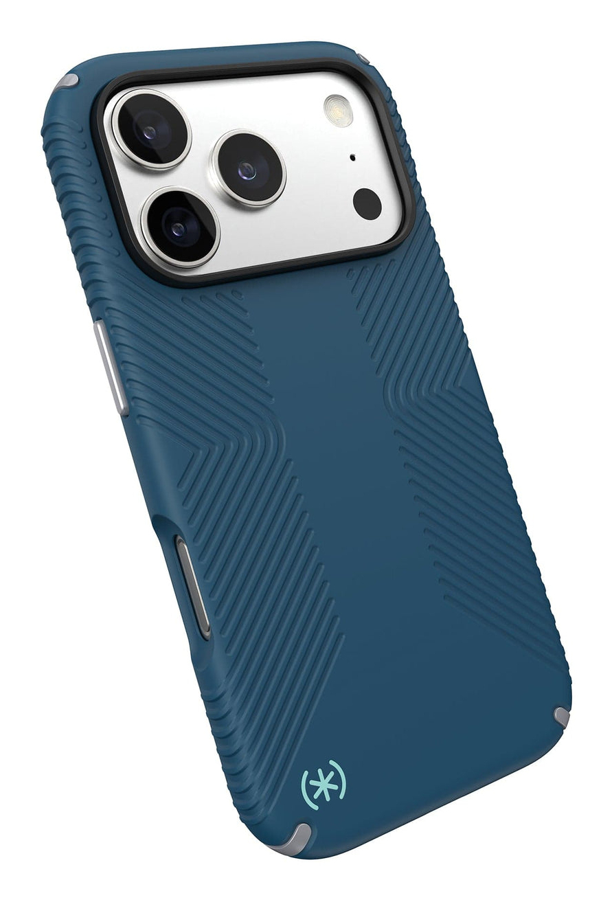 Speck Presidio2 Grip + MS Apple iPhone 17 Pro Deep Sea Blue - with Microban